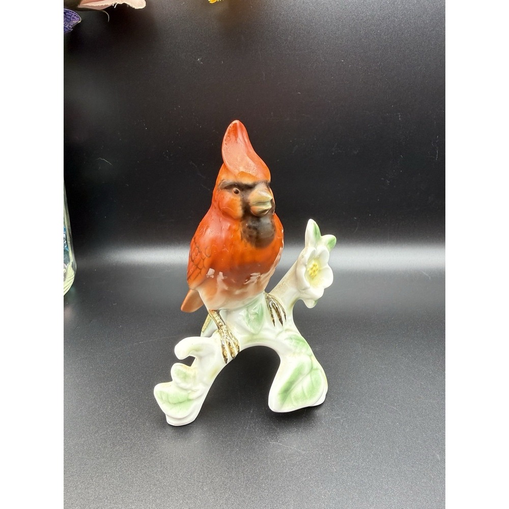Vintage‎ Gerold Porzellan Red Virginia Cardinal Figurine West Germany Bavaria